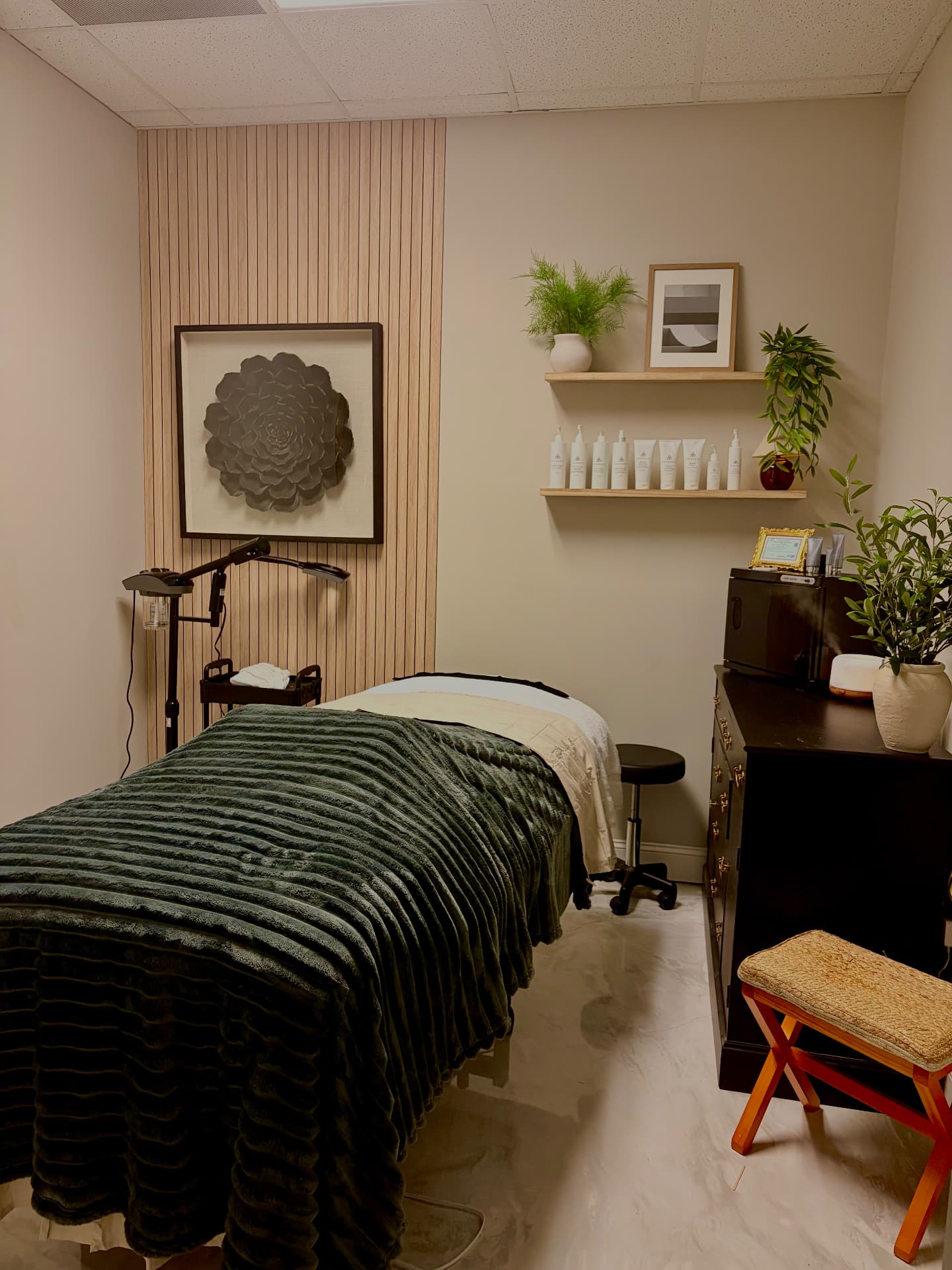 Grace & Glow Aesthetics treatment room in Southern Pines, NC
