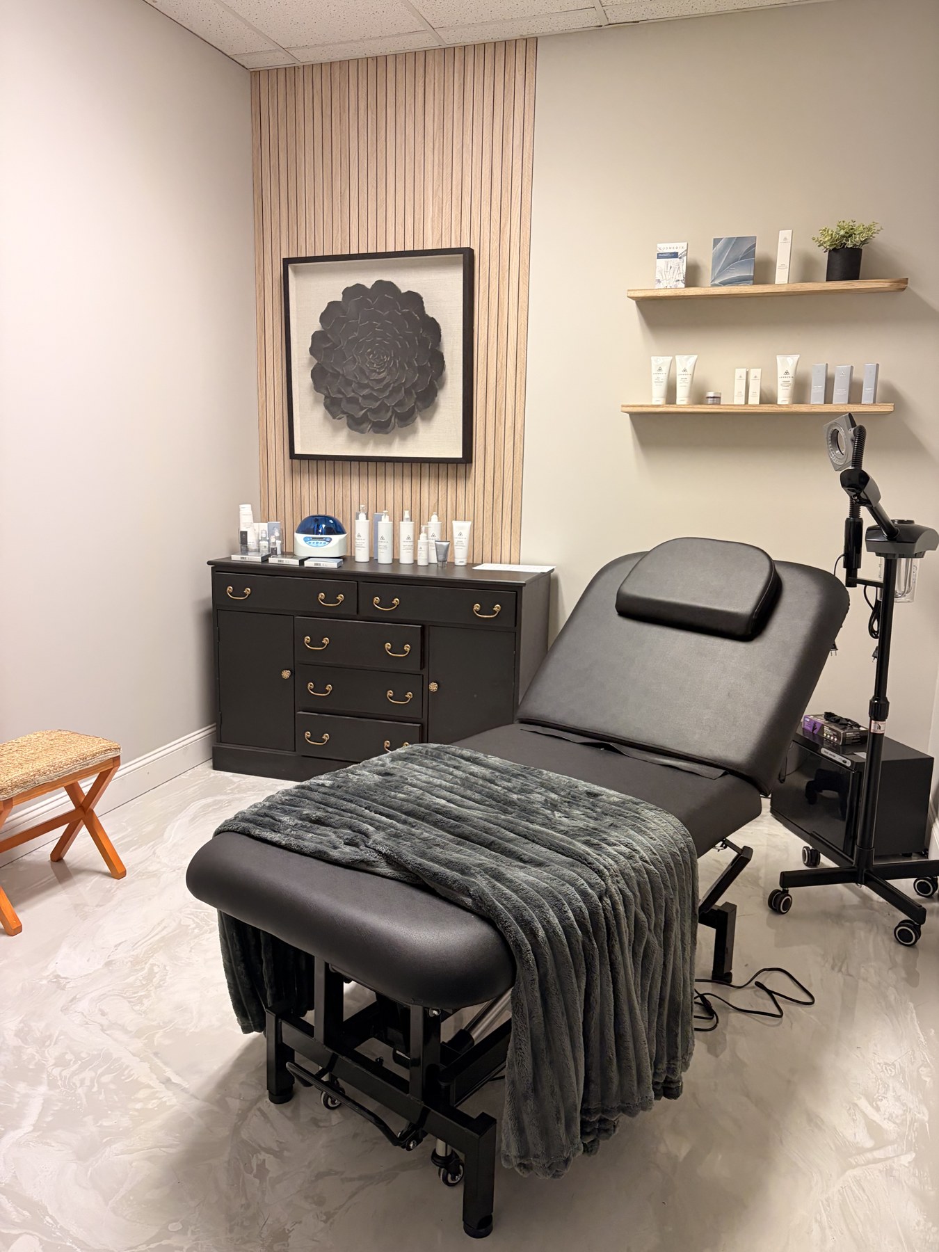 Grace & Glow Aesthetics treatment room in Southern Pines, NC